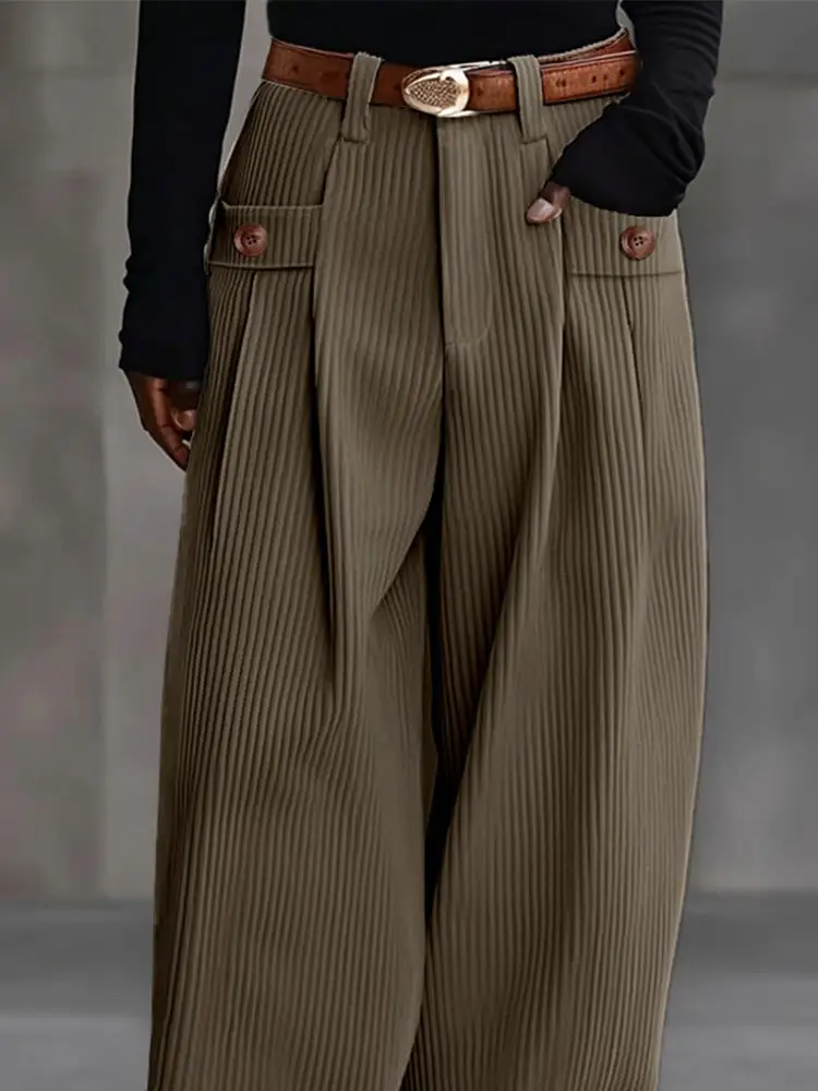 Tailored Wide Leg Pants