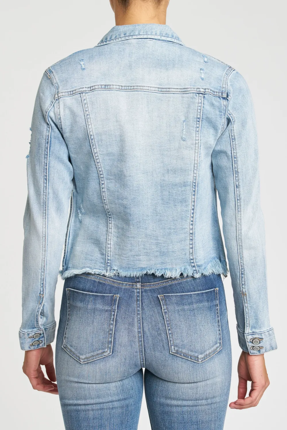 Polished Raw Hem Jacket