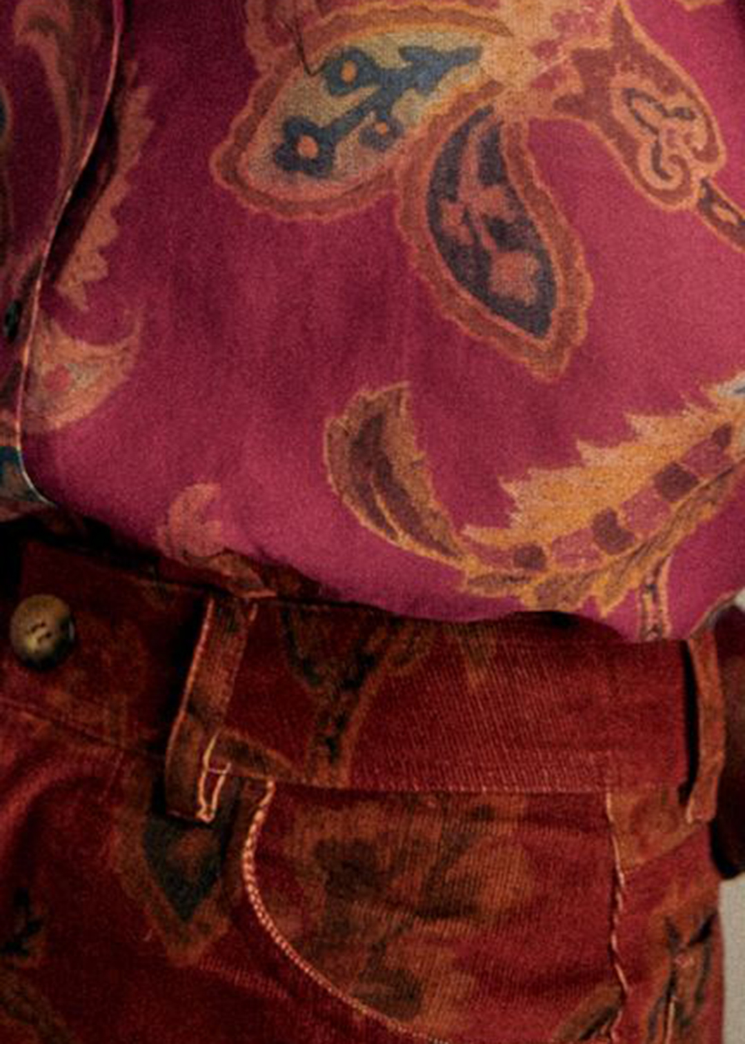 Colorful Floral Long-Sleeved Shirt