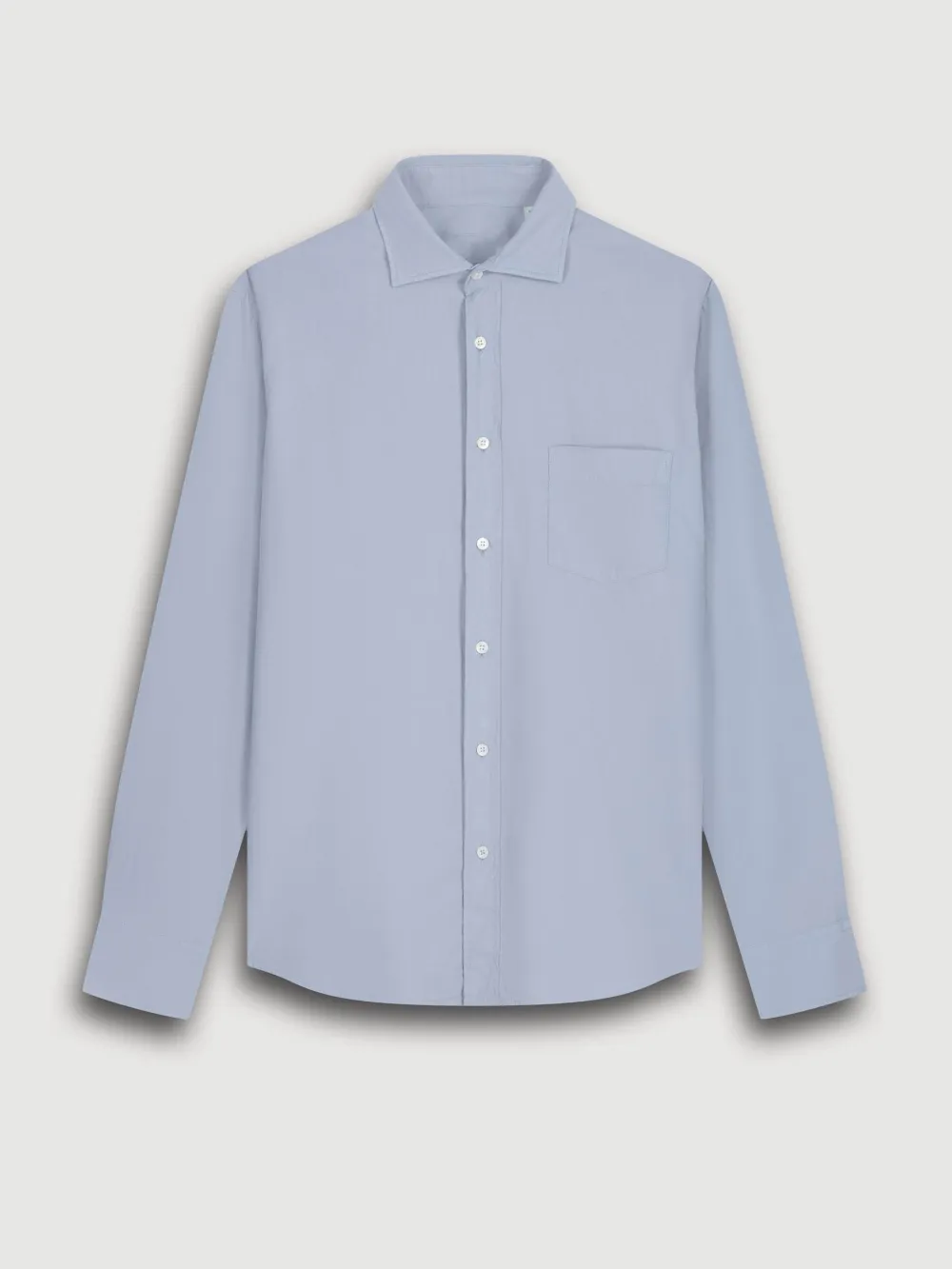 Casual Soft And Comfortable Daily Cotton Blue Shirt