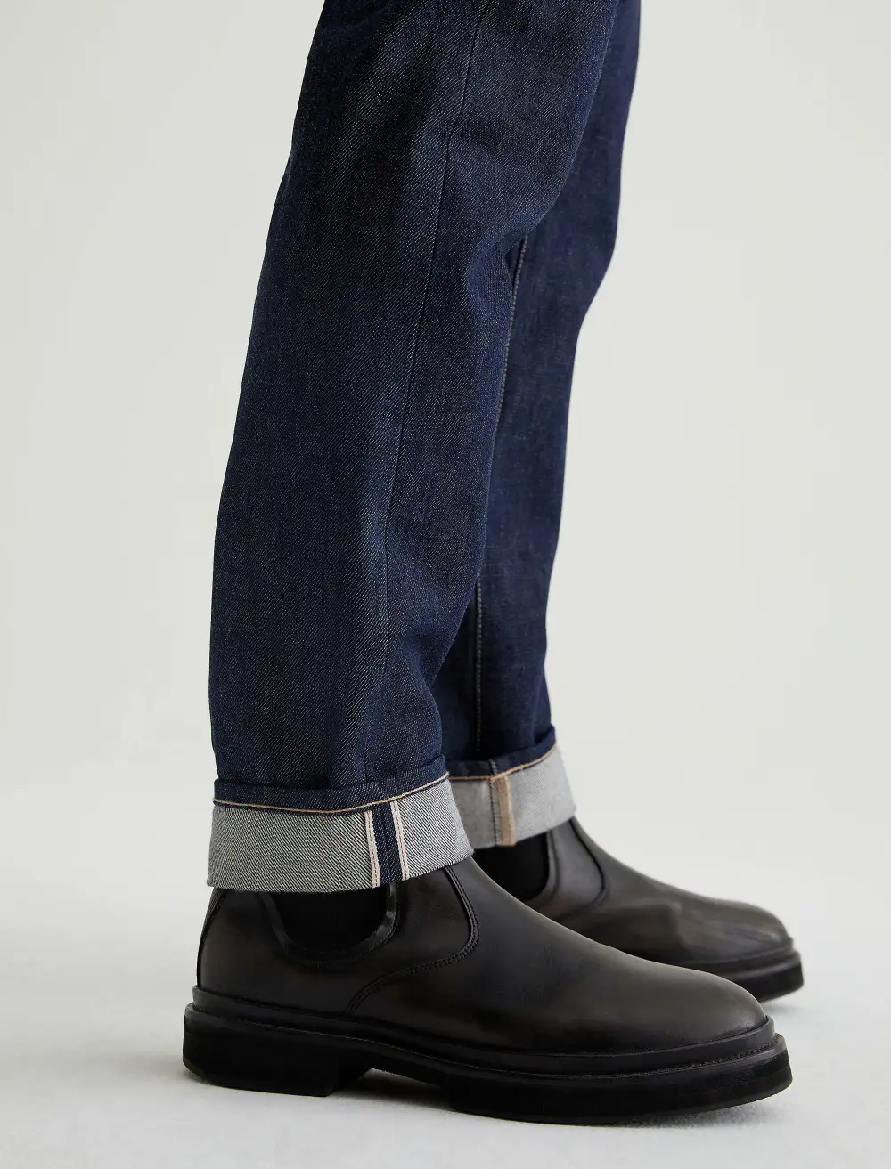 Men's Tailored Slim Mid Rise Selvedge Jeans