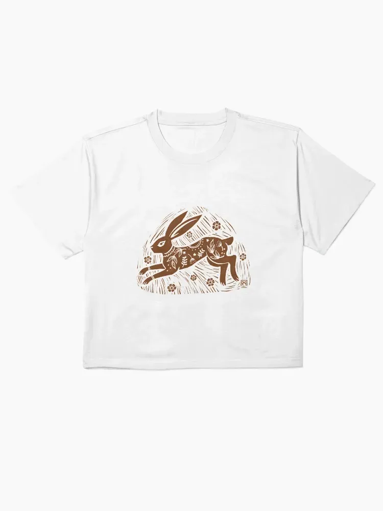 Rabbit Printed Women'S T-Shirt