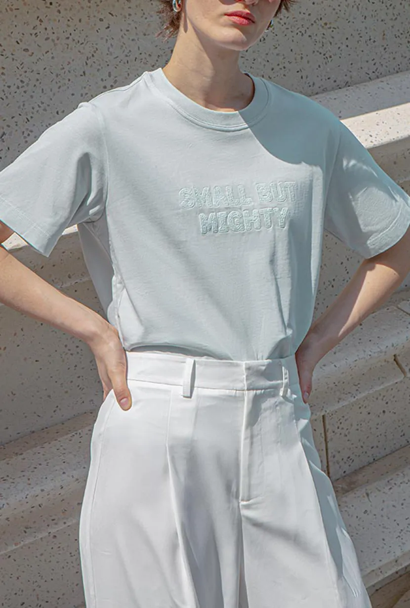 Cotton T-shirt - Ice Blue