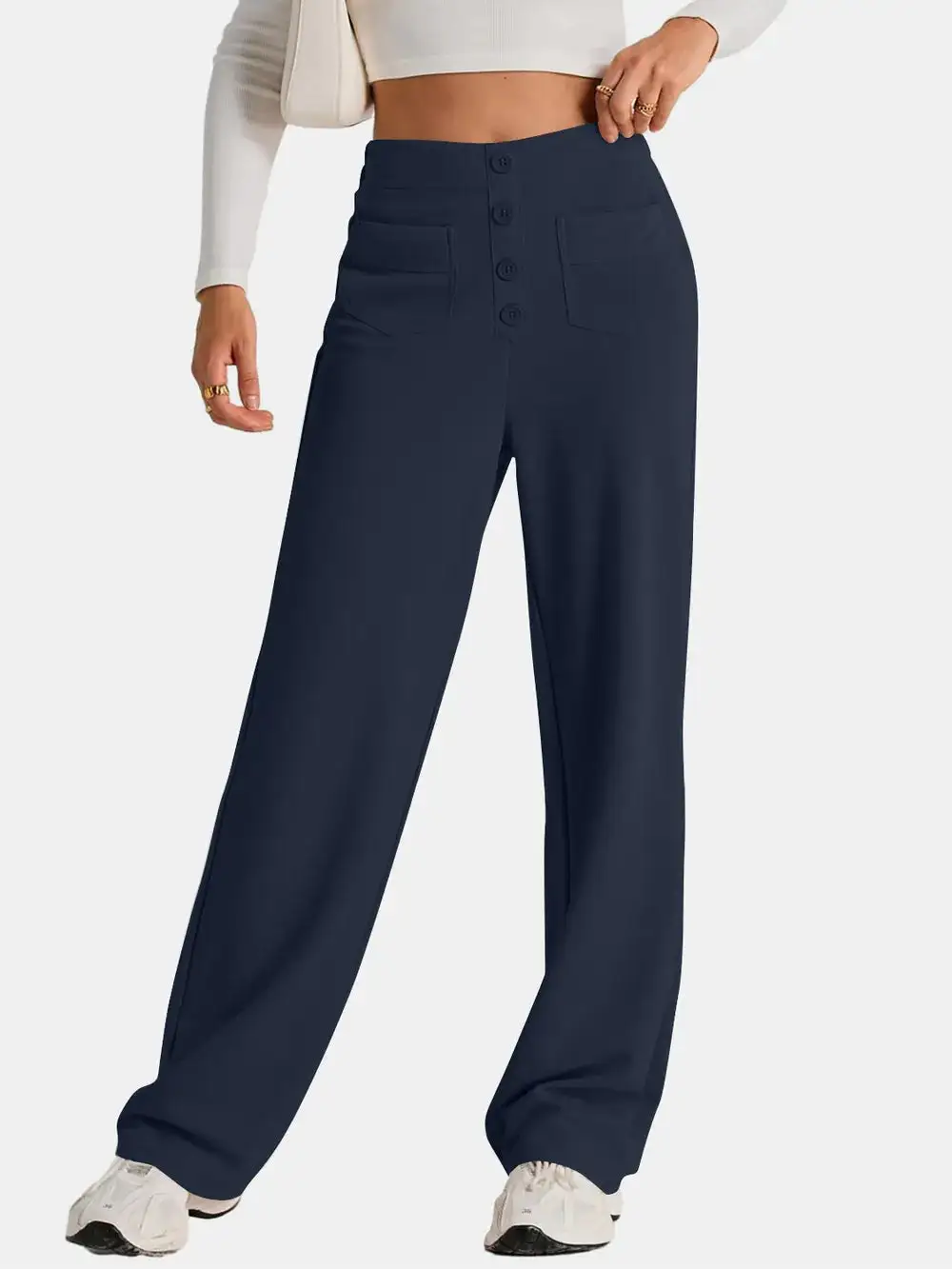 Wide Leg Comfort Fit Pants