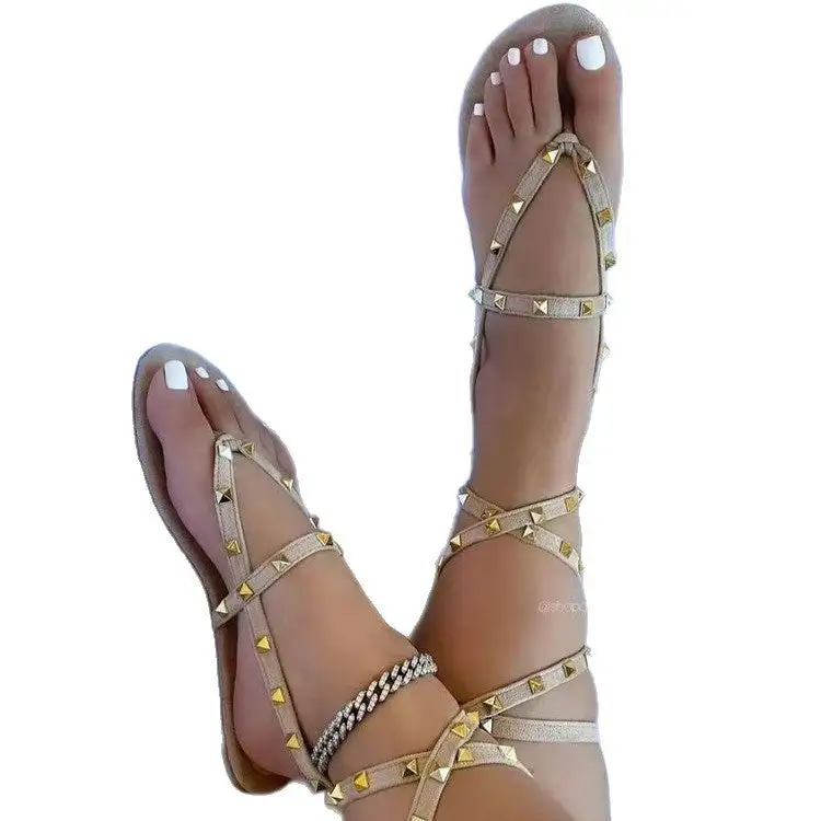 Low Heel Flat Sandals