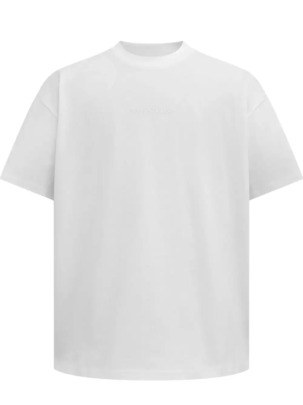 Open Collar Crew Neck Short Sleeve Tee