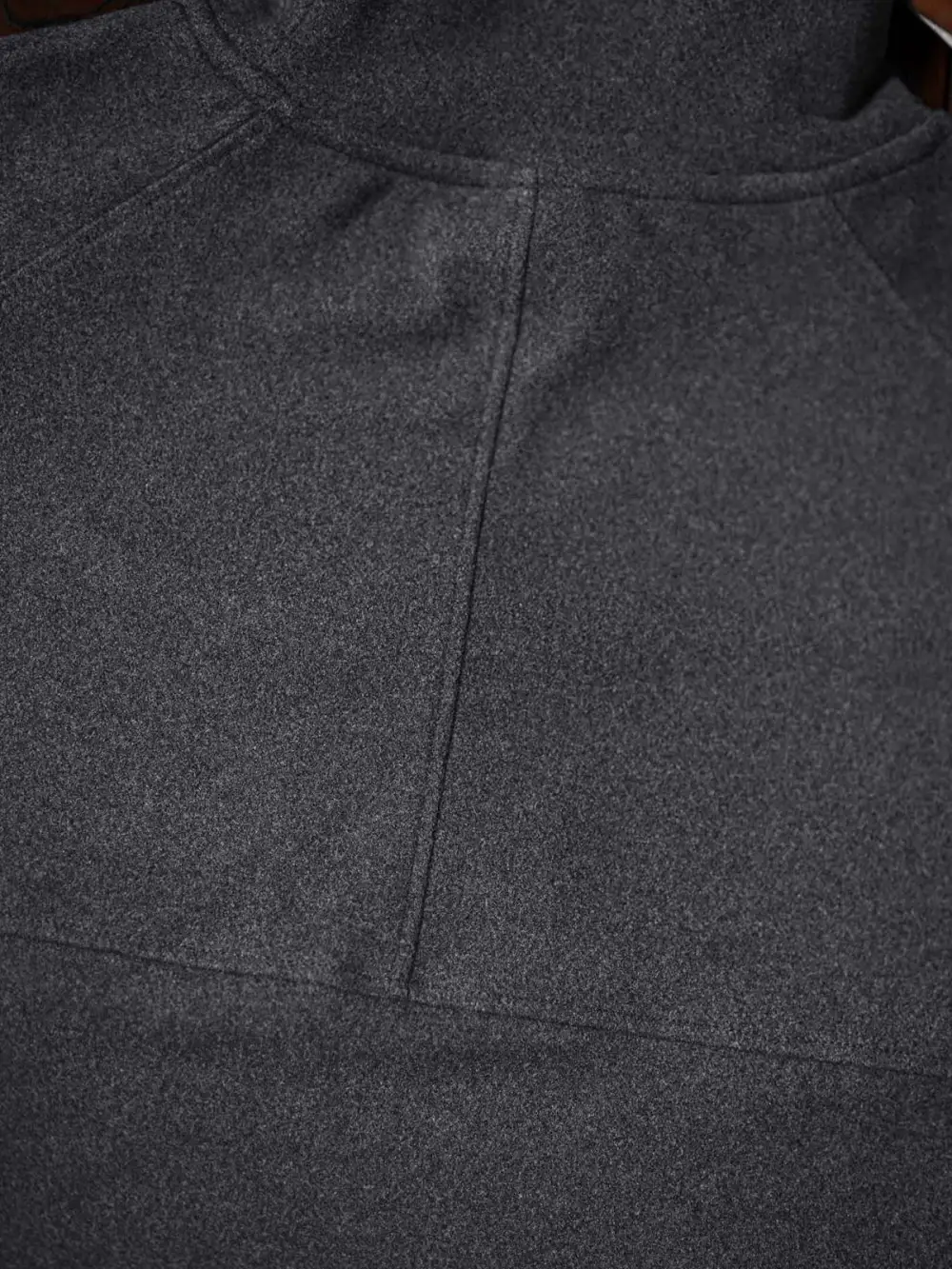 Plain Dralon High Neck Sweatshirt