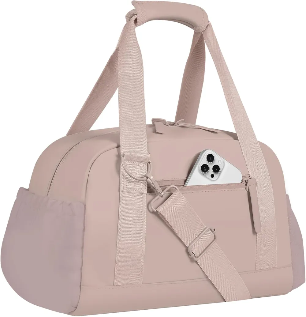 Mini Gym Bag for Women Girls Small Gym Tote Bag with Wet Compartment Waterproof Travel Duffle Bag Cute Workout Sport Bag