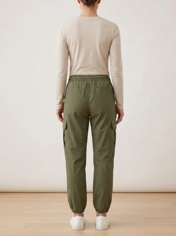 Elastic-Waist Breathable Breathable Cargo Pants