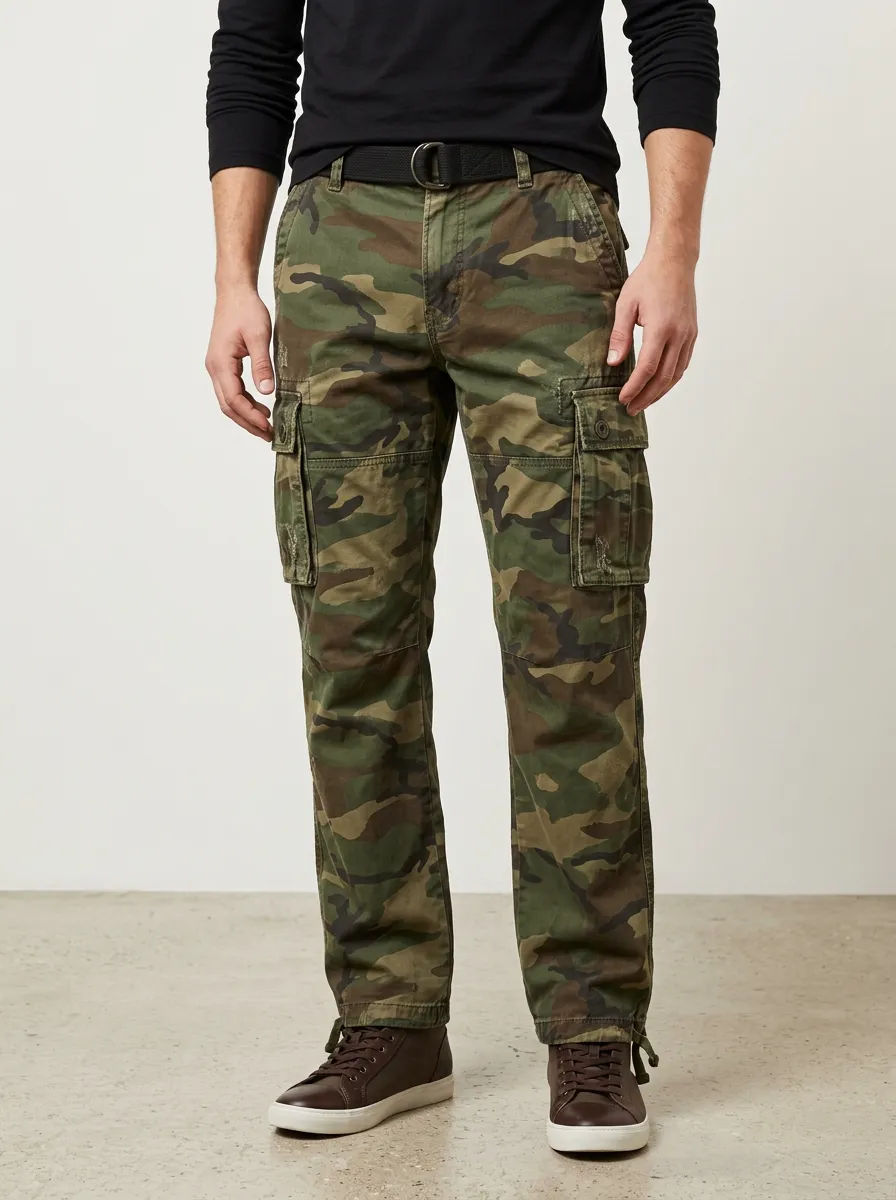 Everyday-Tactical Camouflage Military-Inspired Camouflage Cargo Pants