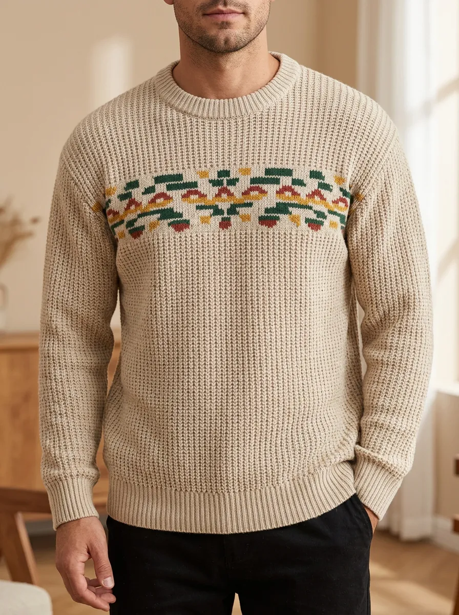 Men's Aztec Geometric Sweater