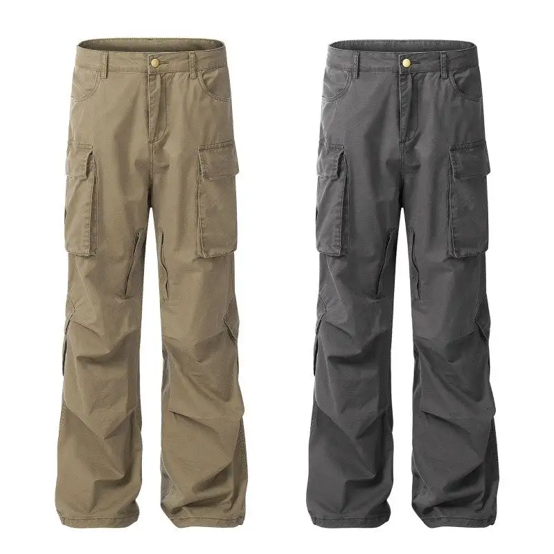 Men's Wide Leg Cargo Pants