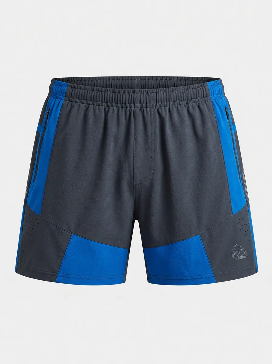 Men's Athletic Sports Breathable Geometric Printed Shorts