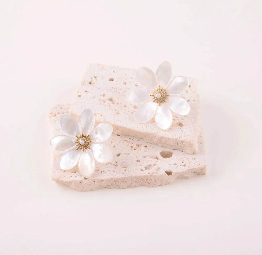 Layered Blossom Accent Earrings