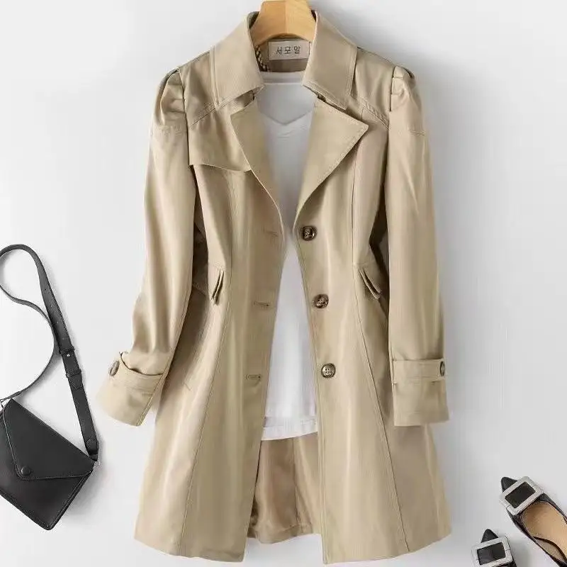 Relaxed Waist Tie Trench Coat