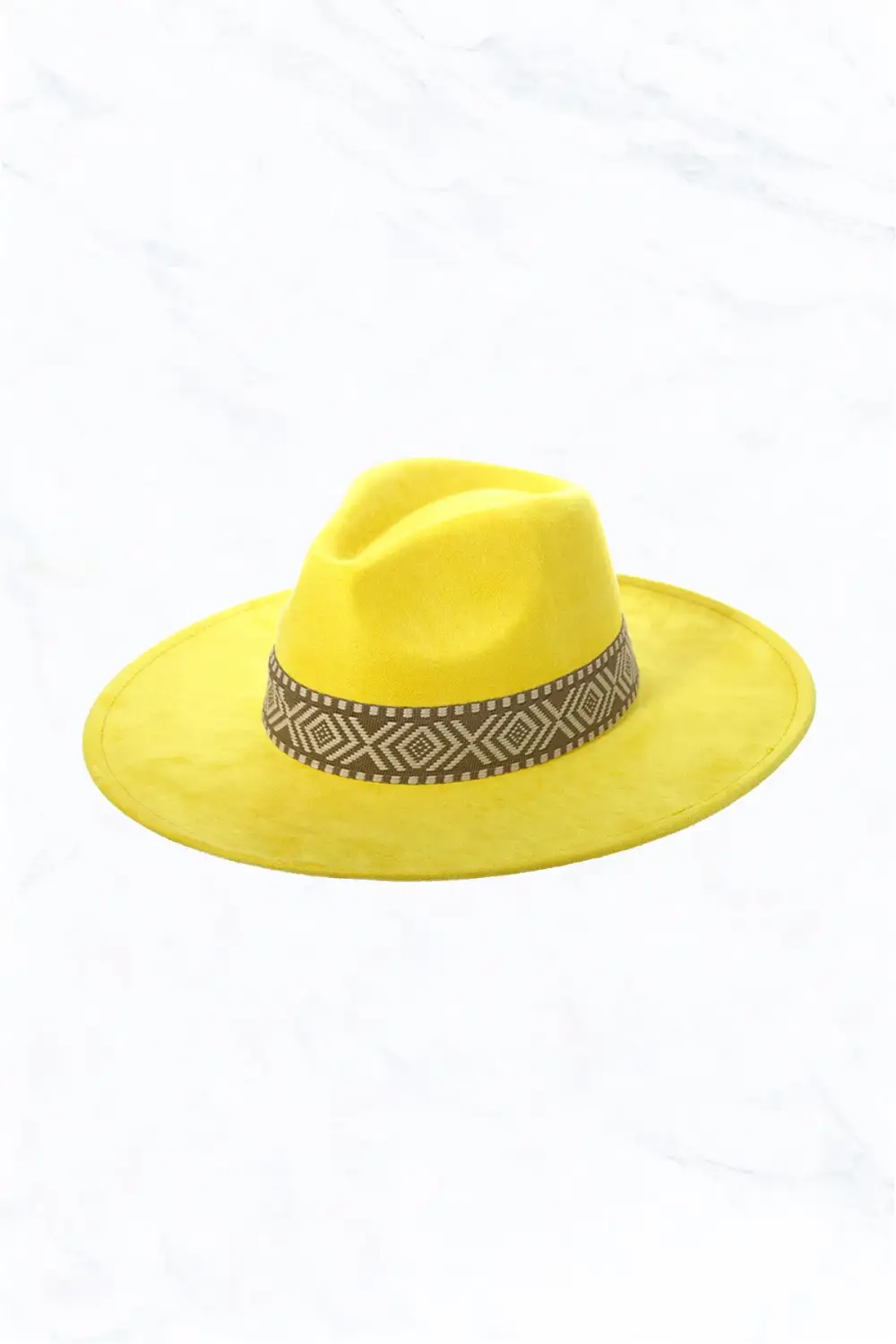 Suede Large Eaves Peach Top Fedora Hat