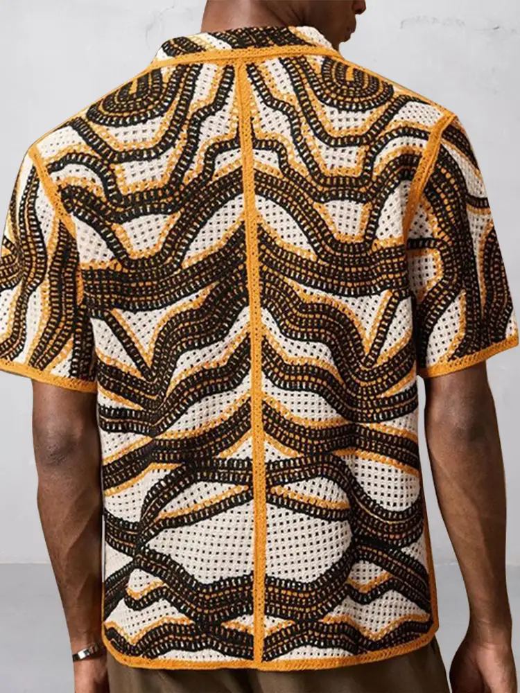Open Stitch Utility Pocket Shirt