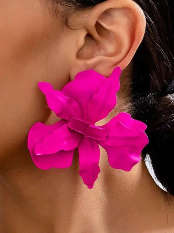 Floral Accent Earrings