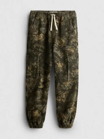 7-15yrs | Pure Cotton Printed Cuffed Cargo Trousers