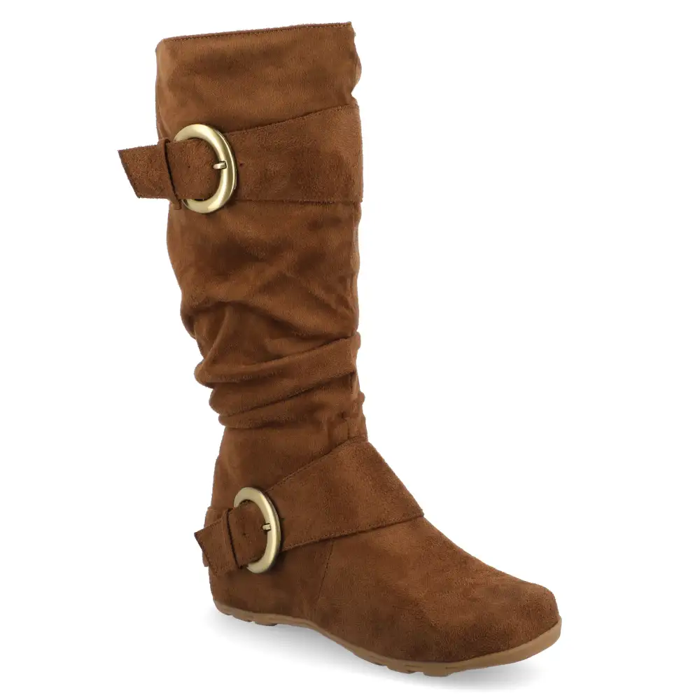 Slouchy Buckle Extra Wide Calf Boots