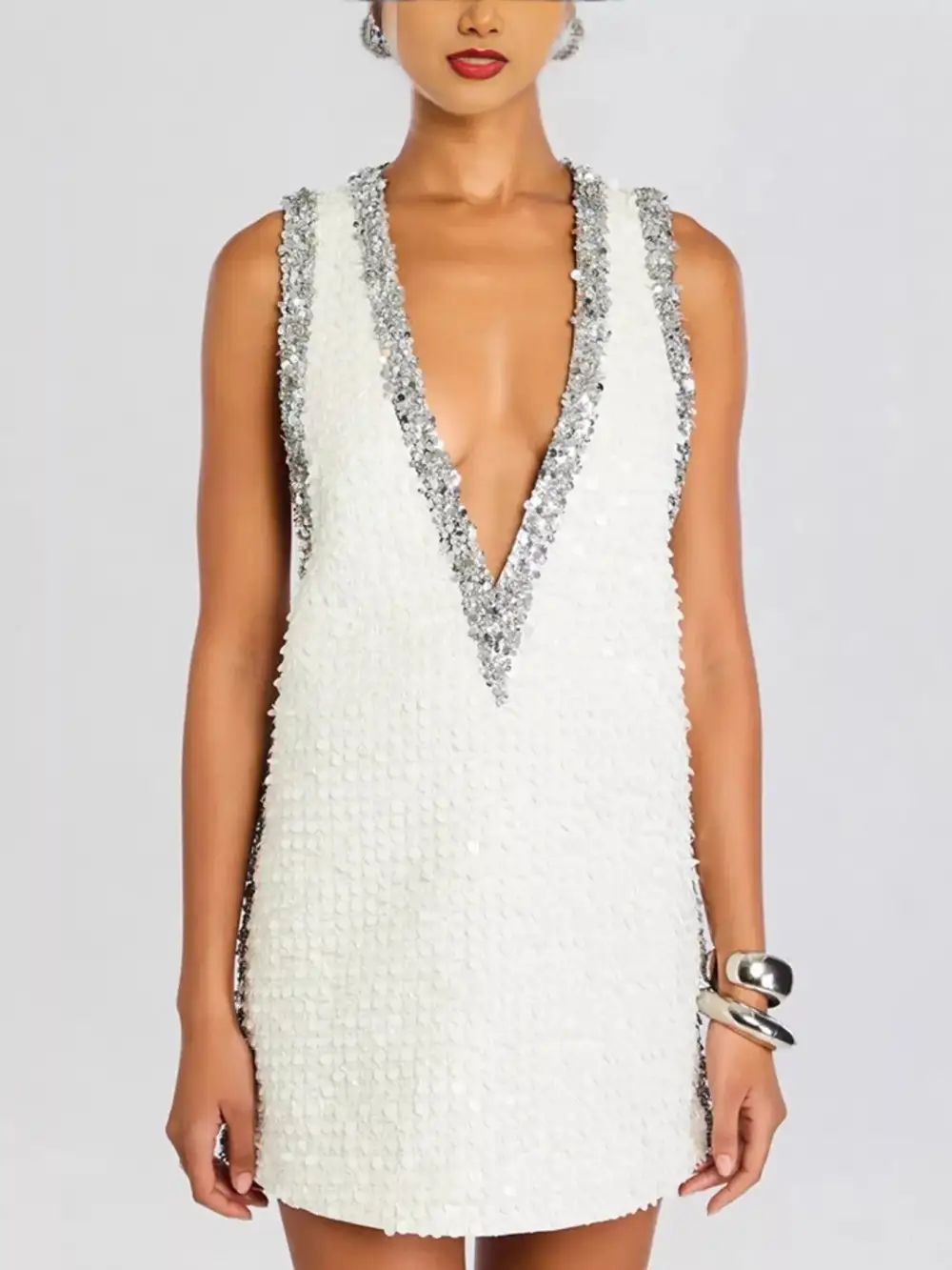 Sequin Sleeveless Mini Dress