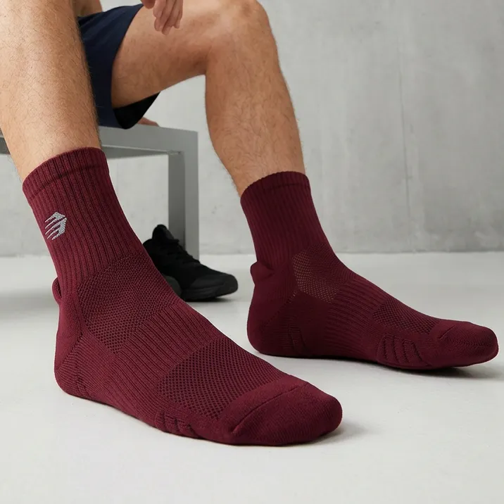 Men's Athletic Emblem Crew Socks