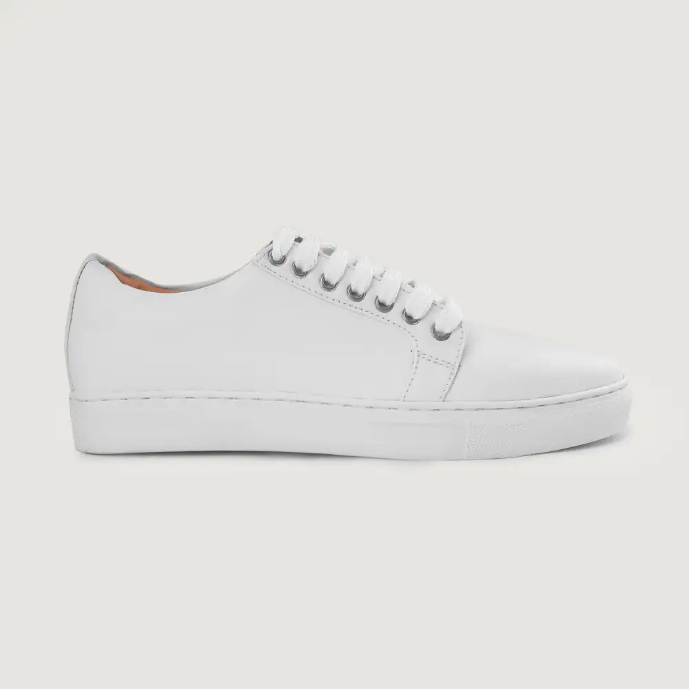 Crisp Leather Low Top Sneakers