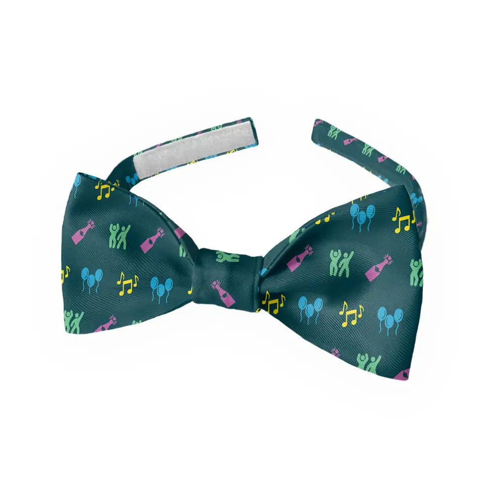 Partying with Friends Pattern Bow Tie