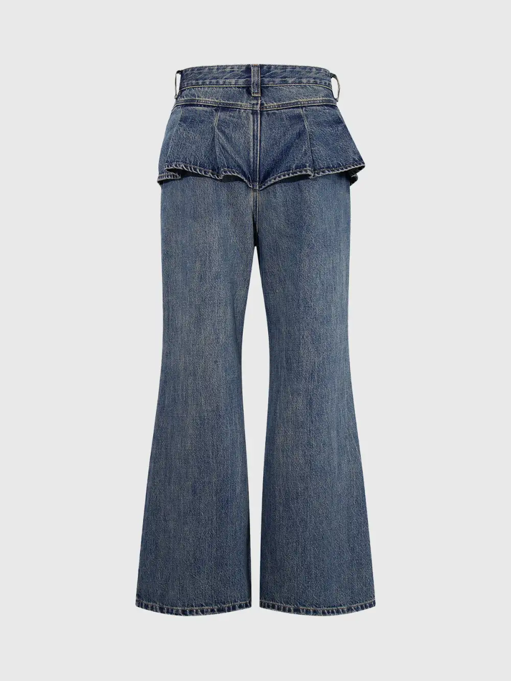 Flared Denim Pants