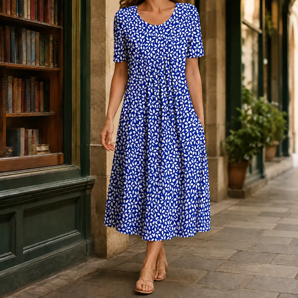 Refined Women's Pleated Midi Dress