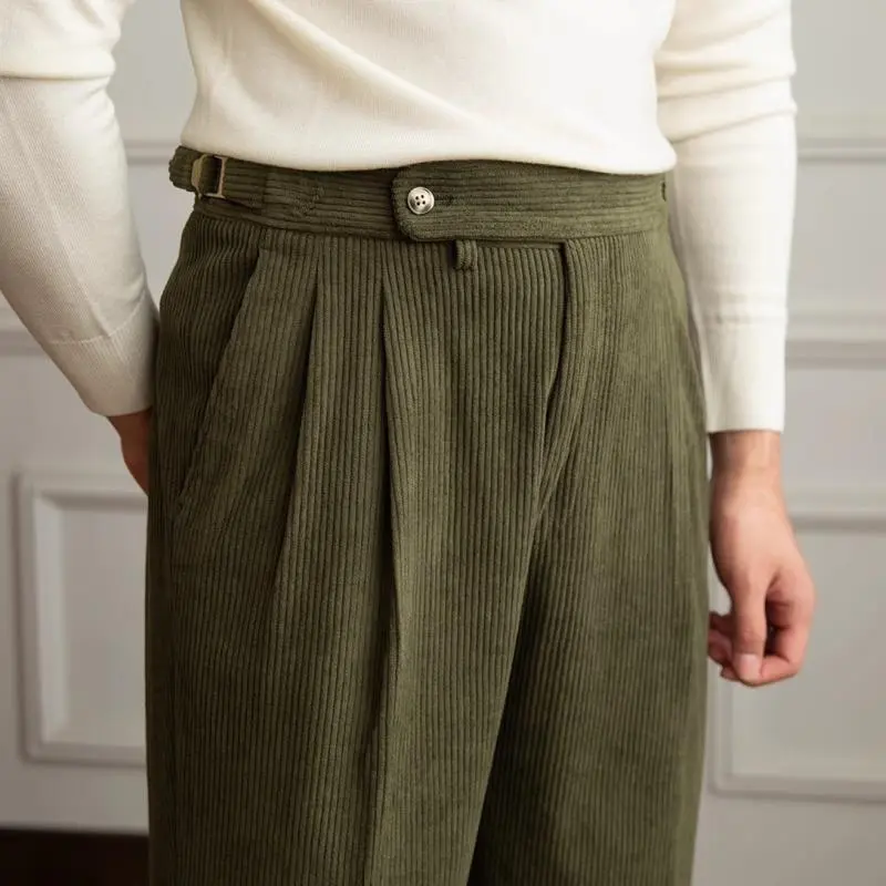 Corduroy Straight Pants