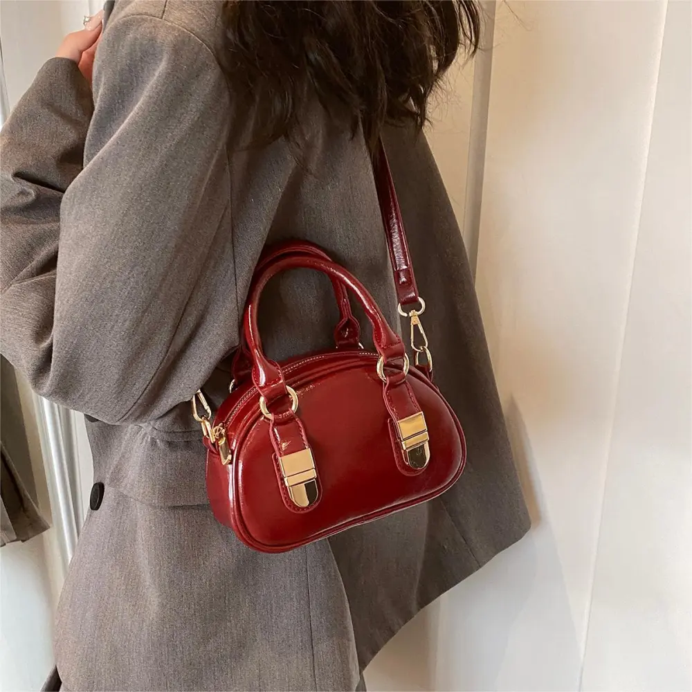 Bow Detail Curved Crossbody Bag
