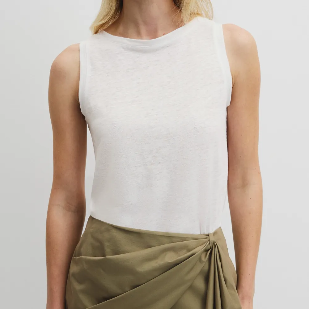 Women's Refined Linen Tank Top