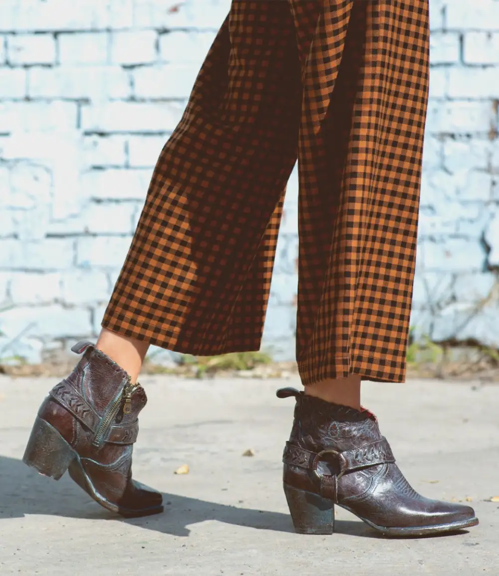 Harness Woven Western Boots