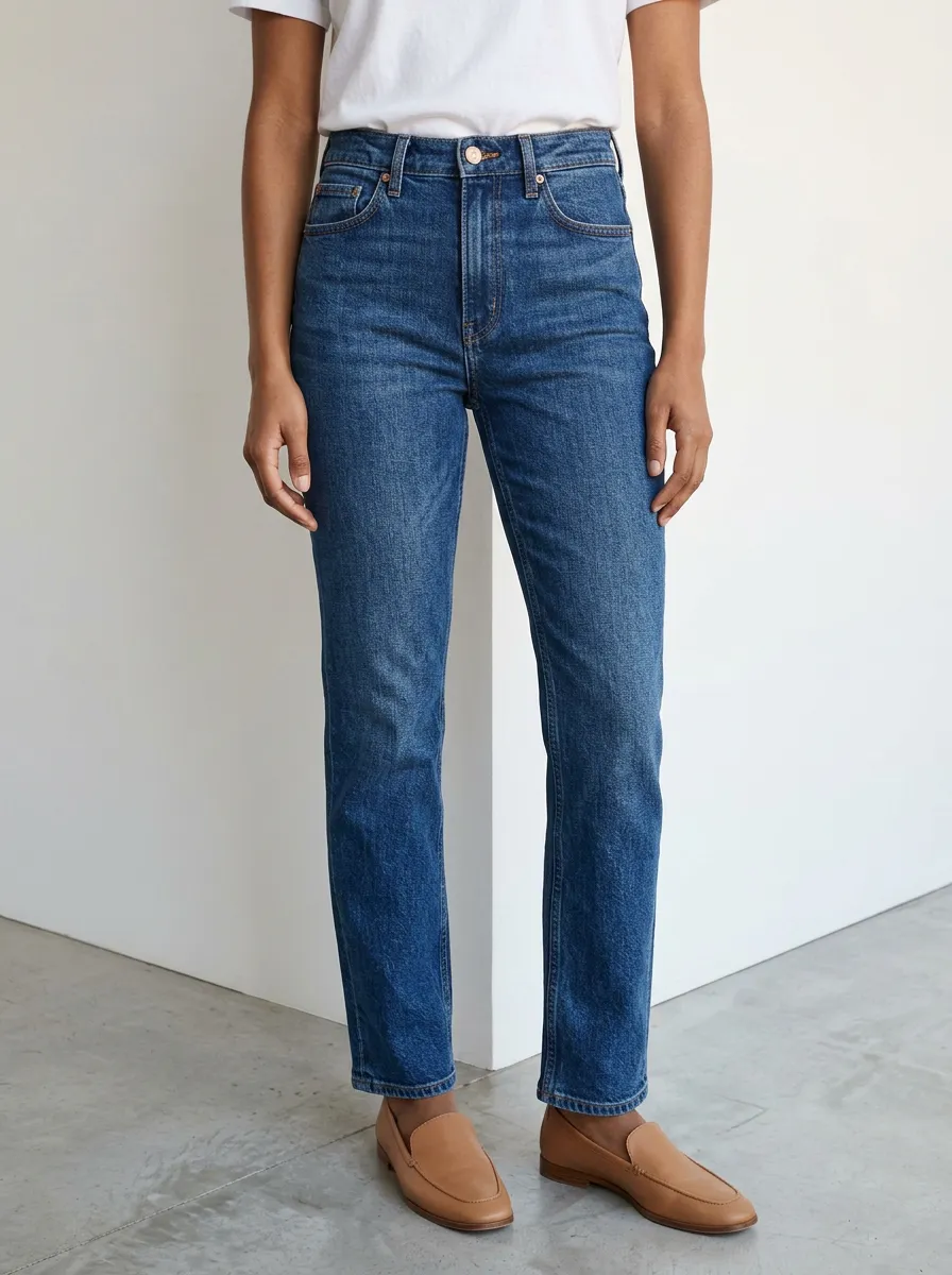 Modern High-Rise Women's Straight-Leg Jeans