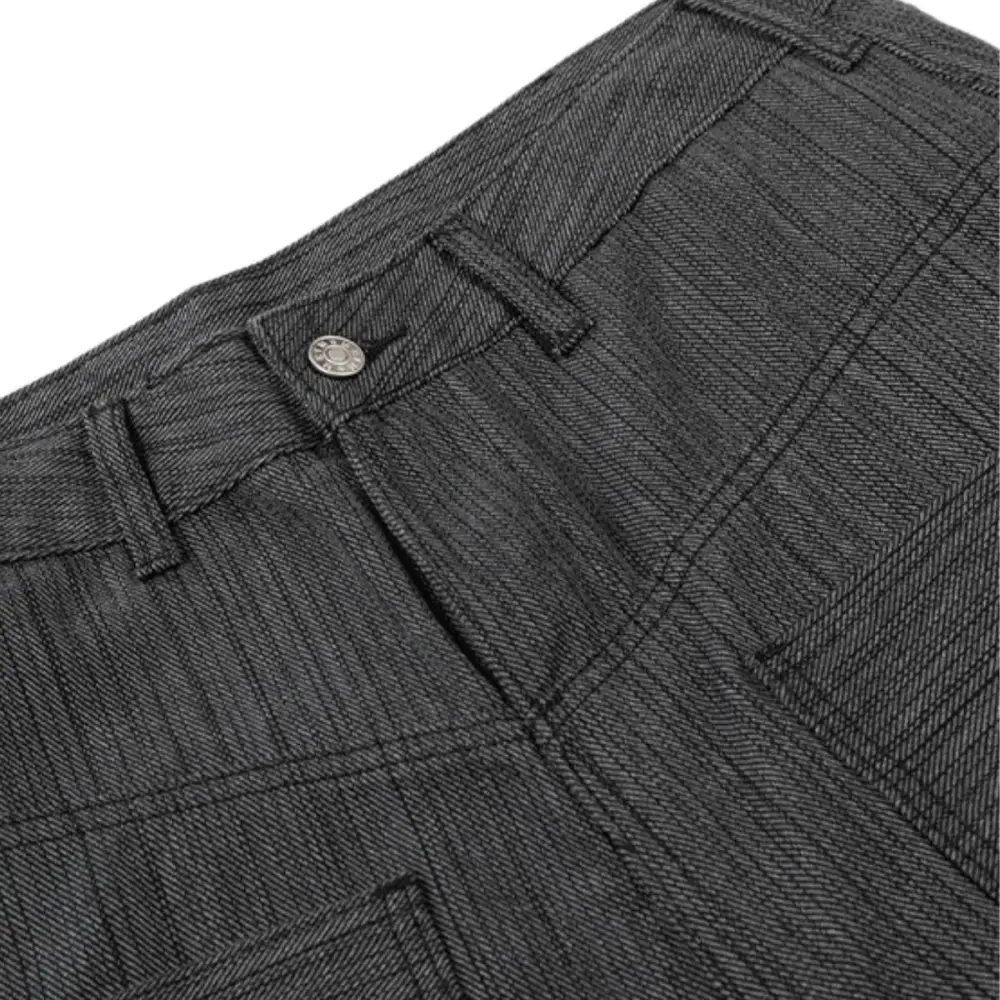 Wide Leg Utility Striped Men's Trousers