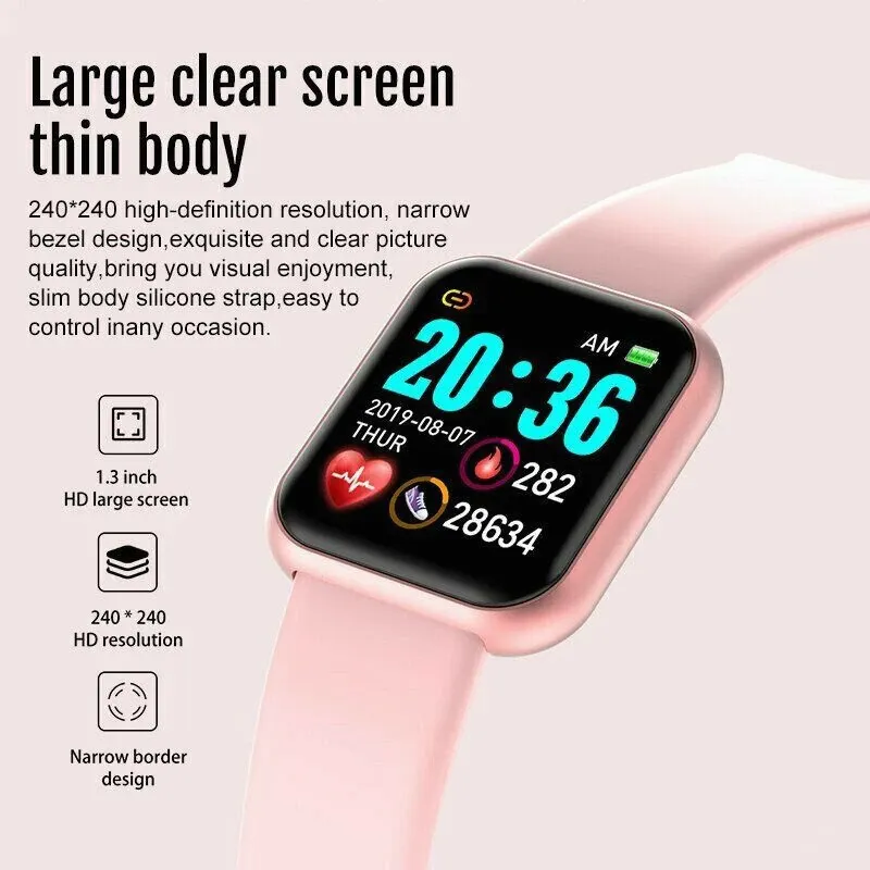 Smart sport watch Women watches digital led electronic wristwatch Bluetooth fitness wristwatch Men Kids