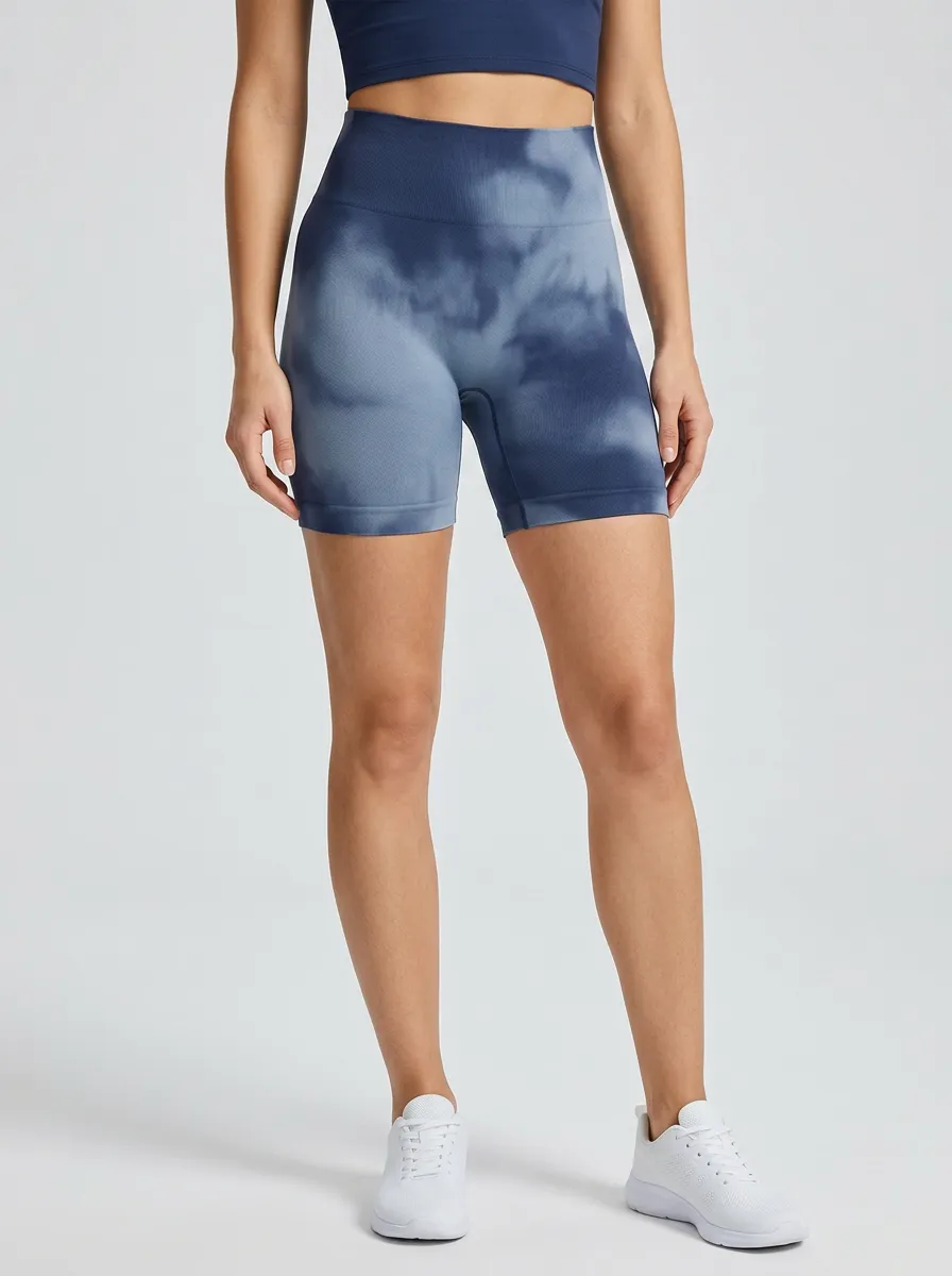 Women's Tie-Dye High-Rise Biker Shorts