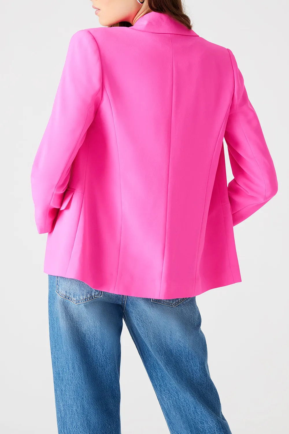 LAPEL BLAZER HOT PINK
