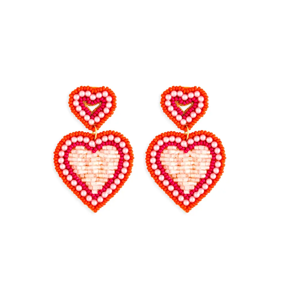 Subtle Lively Artful Beaded Earrings