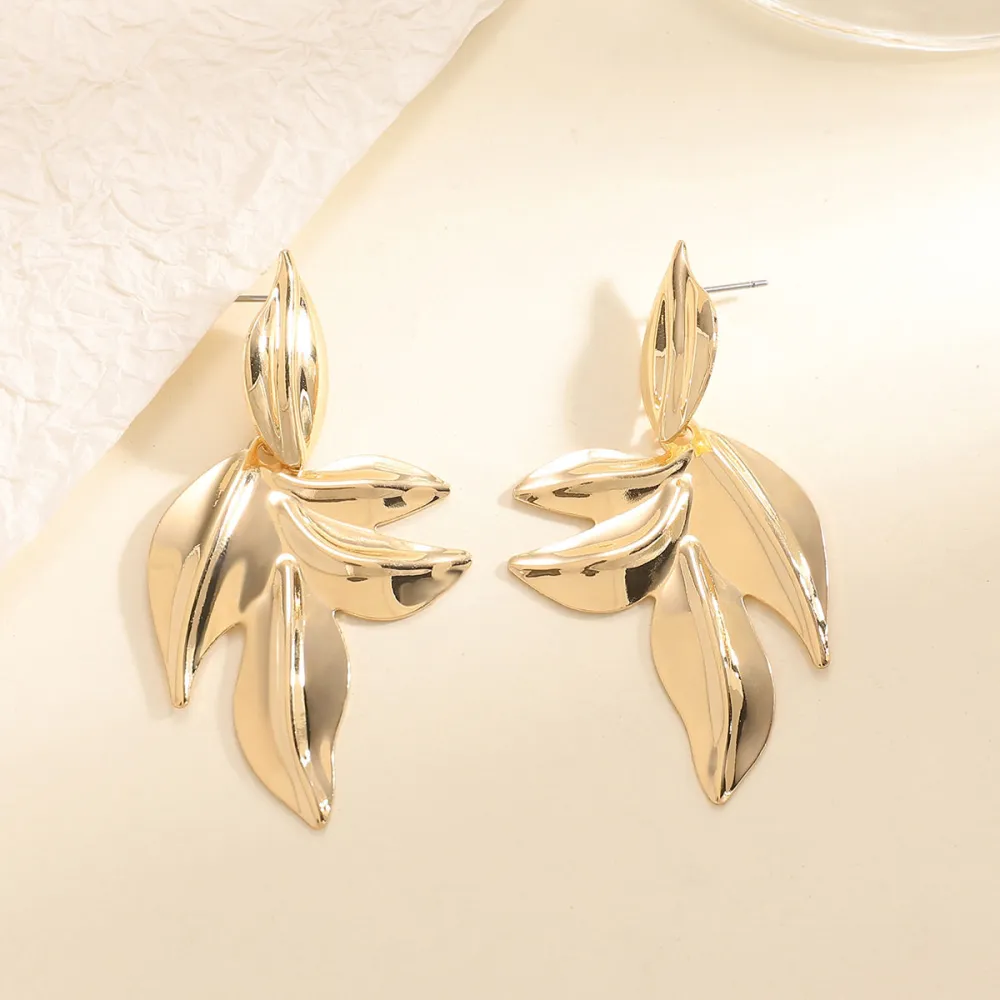 Leaf Metal Earrings