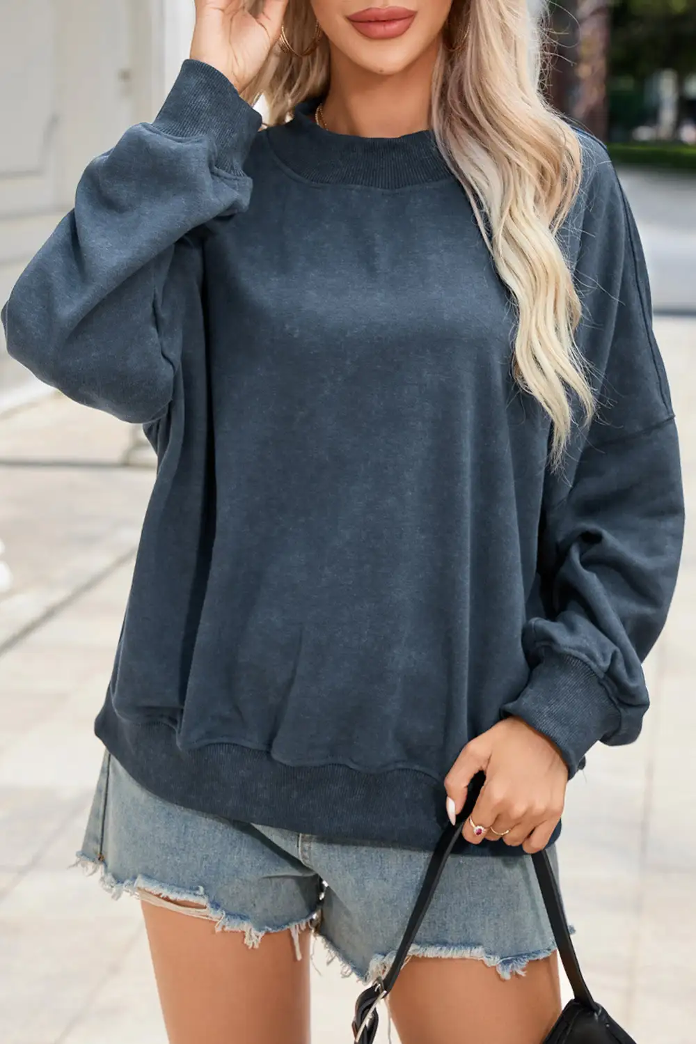 Everyday Drop Shoulder Crewneck Sweatshirt