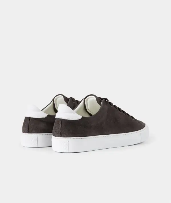 Clean-Line Casual Suede Sneakers