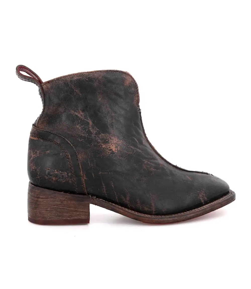 Pull-Tab Refined Ankle Boots