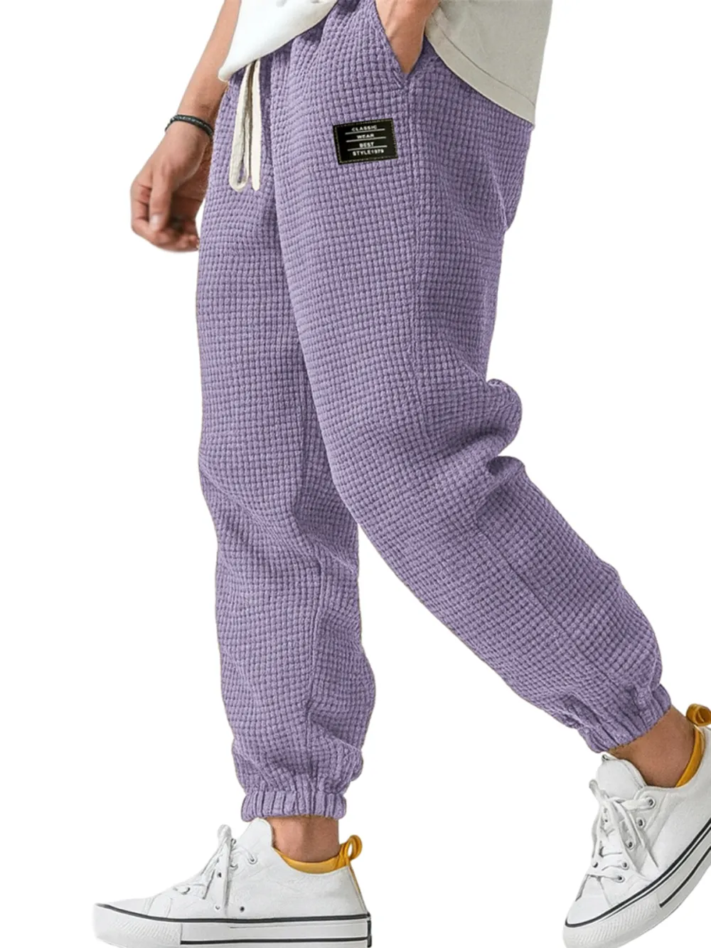 Textured Knit Easy Pants