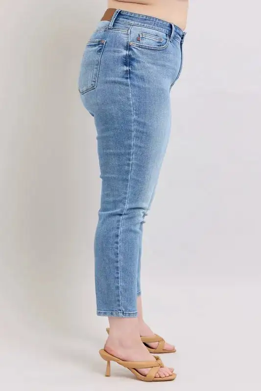 Denim Mid Rise Pocketed Vintage Jeans