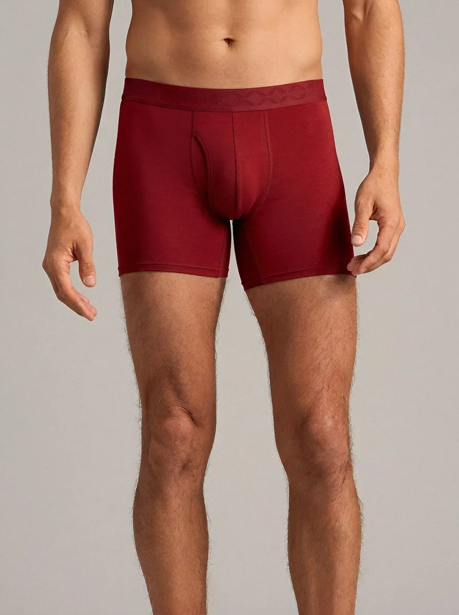 Men's Solid Minimalist with Logo Waistband 3-Pack Boxer Briefs