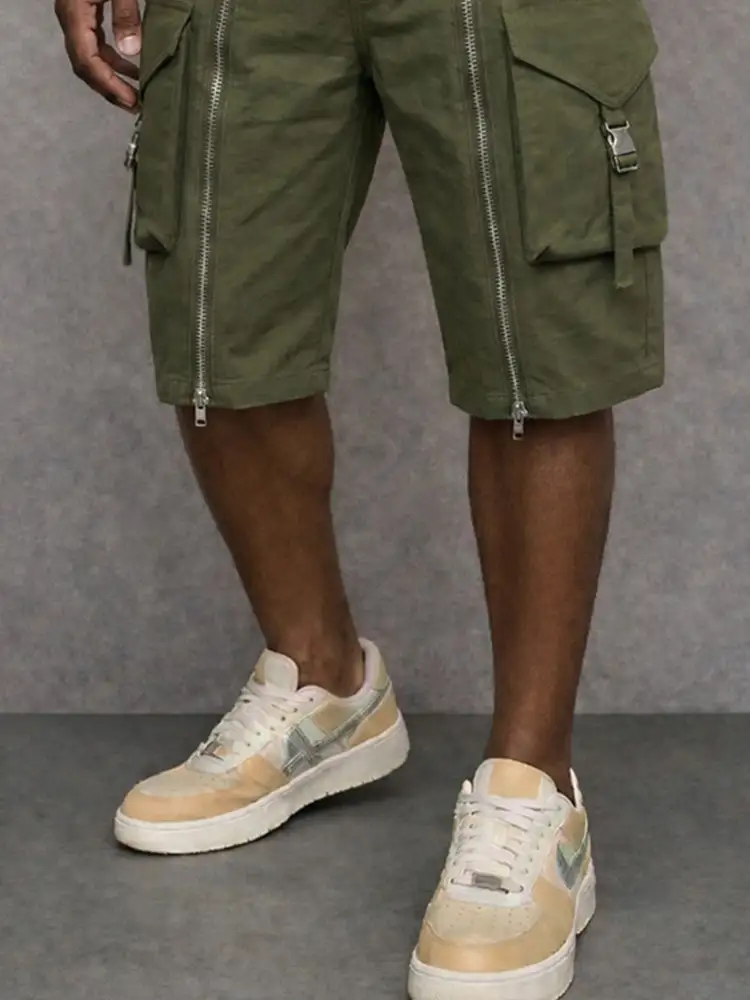 Zip Pocket Cargo Shorts