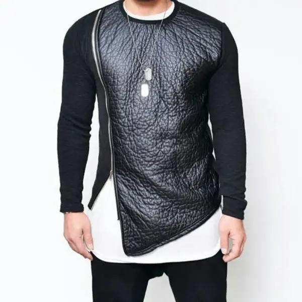 Washed Woven Trim Tee