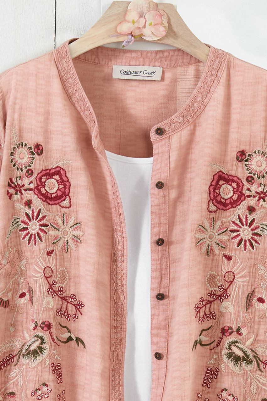 Flora Vista Embroidered Top